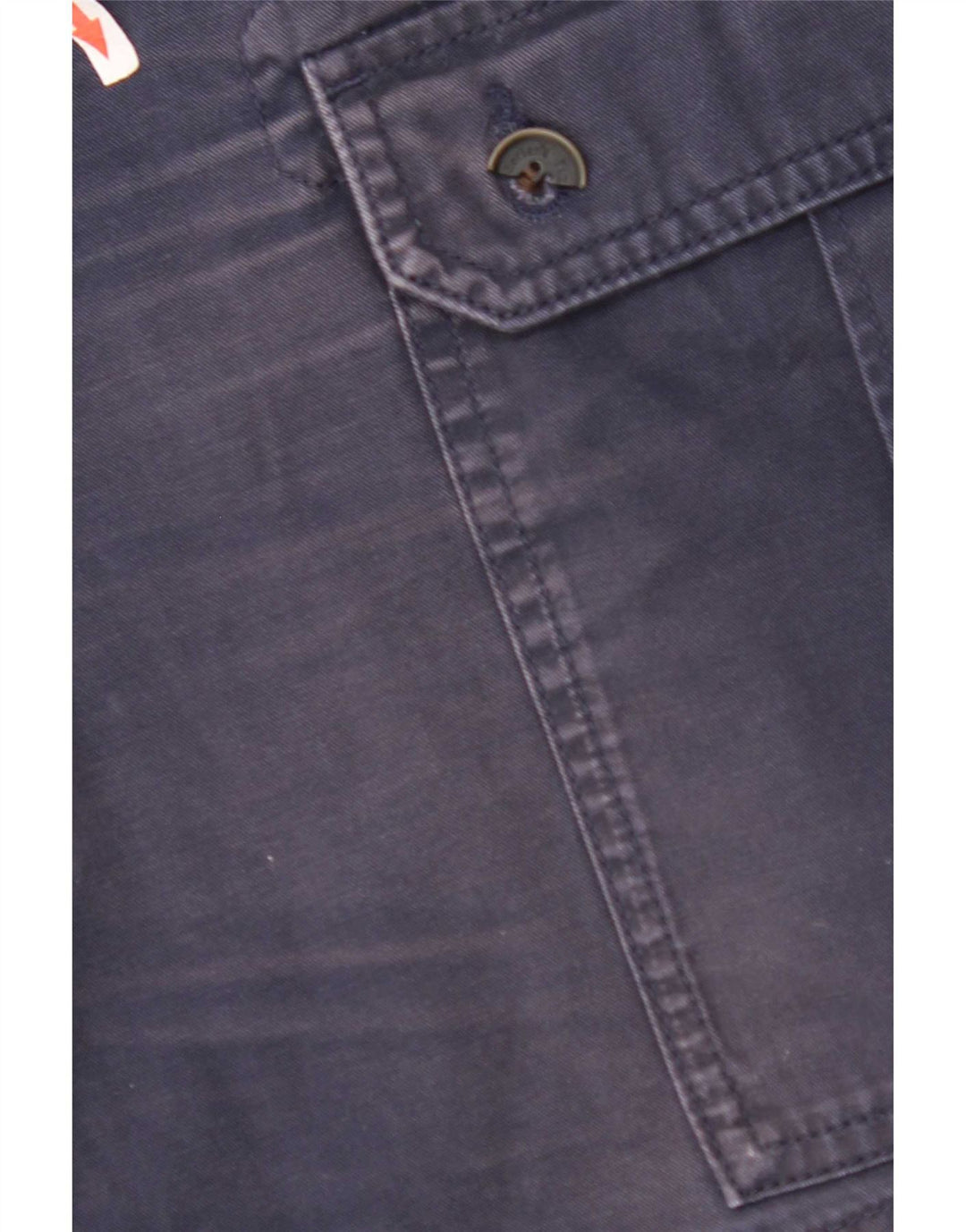 Timberland Mens Cargo Shorts W42 2XL Navy Blue Cotton