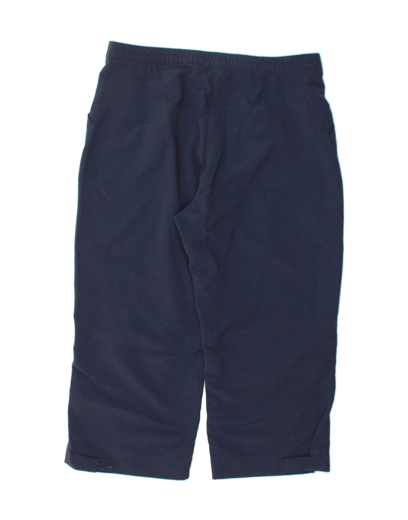 ADIDAS Womens Capri Trousers UK 12 Medium W32 L20 Navy Blue Polyamide Vintage Adidas and Second-Hand Adidas from Messina Hembry 