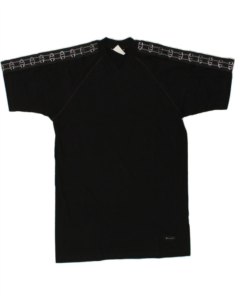 CHAMPION Mens Graphic T-Shirt Top Medium Black Vintage Champion and Second-Hand Champion from Messina Hembry 