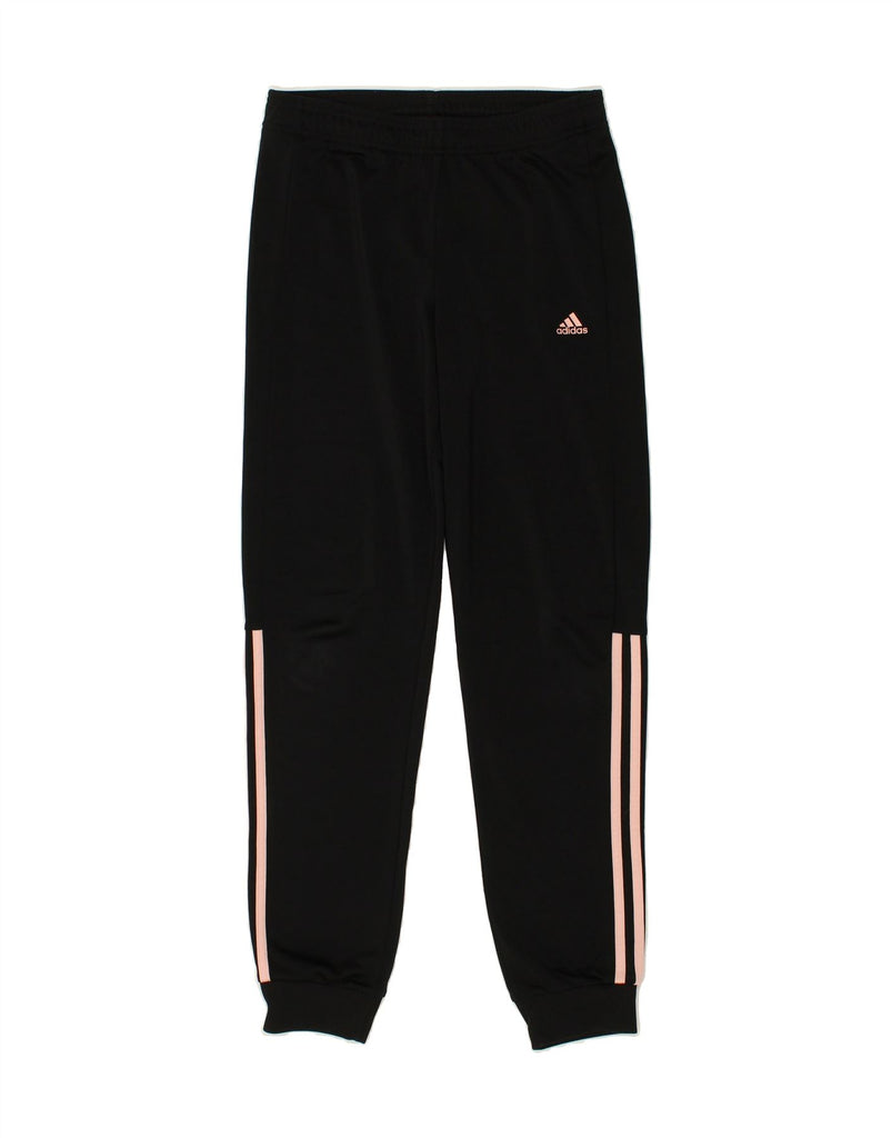 ADIDAS Girls Tracksuit Trousers Joggers 14-15 Years Black Vintage Adidas and Second-Hand Adidas from Messina Hembry 