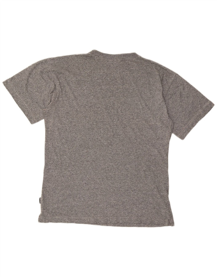 Asics Mens T-Shirt Top Large Grey Cotton
