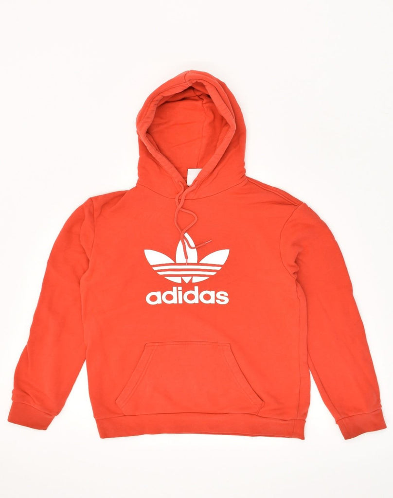 ADIDAS Mens Graphic Hoodie Jumper XS Red Cotton | Vintage Adidas | Thrift | Second-Hand Adidas | Used Clothing | Messina Hembry 