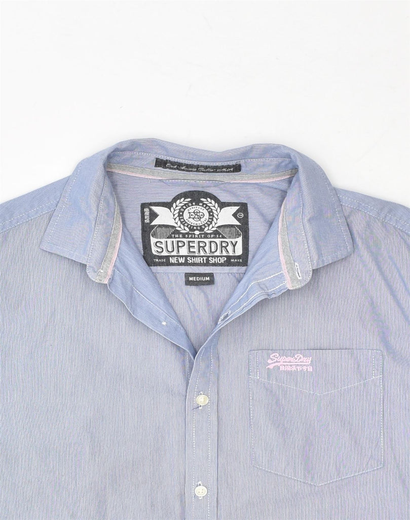 SUPERDRY Mens Shirt Medium Blue Cotton | Vintage Superdry | Thrift | Second-Hand Superdry | Used Clothing | Messina Hembry 