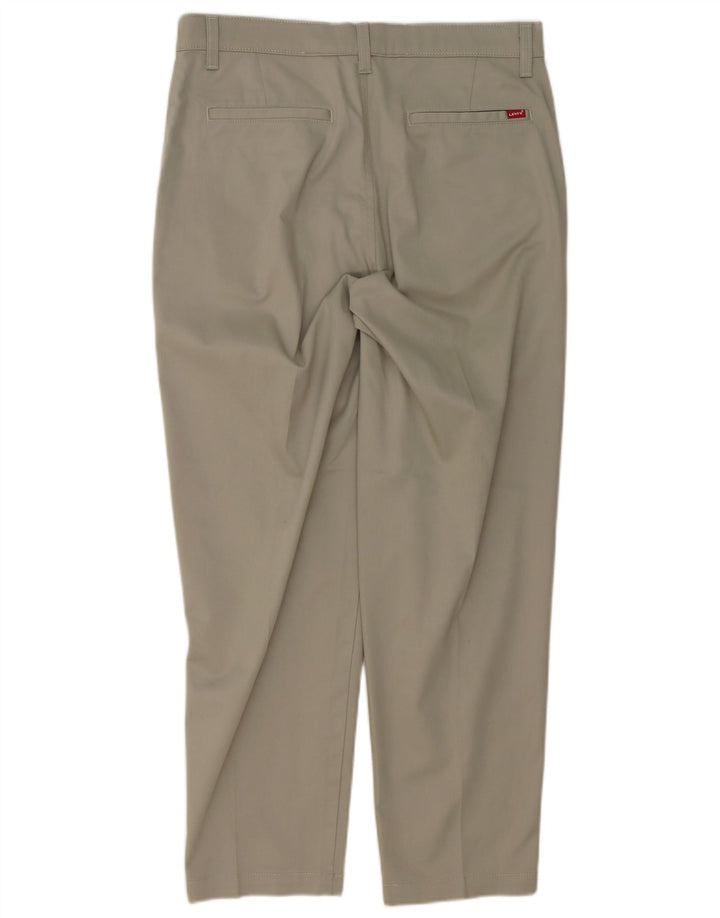 LEVI'S Mens Straight Chino Trousers W33 L29 Grey