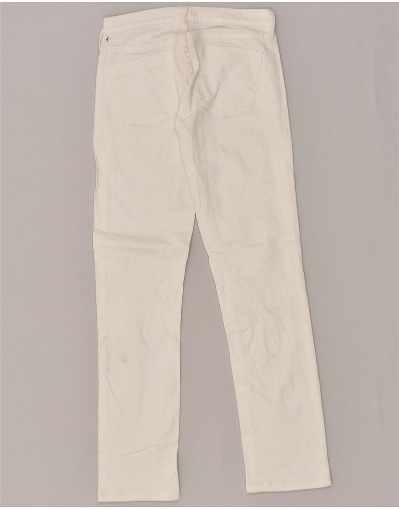 J. CREW Womens Slim Jeans W24 L29 White Cotton | Vintage J. Crew | Thrift | Second-Hand J. Crew | Used Clothing | Messina Hembry 