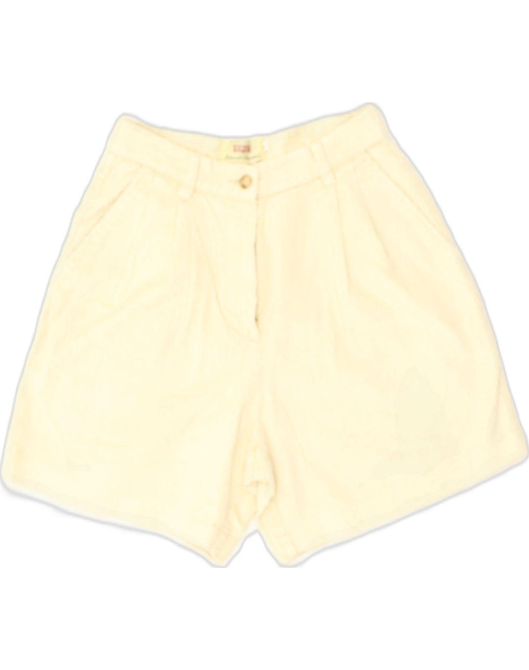 SISLEY Womens Relaxed Fit Chino Shorts W26 Small  Beige Striped Cotton | Vintage Sisley | Thrift | Second-Hand Sisley | Used Clothing | Messina Hembry 