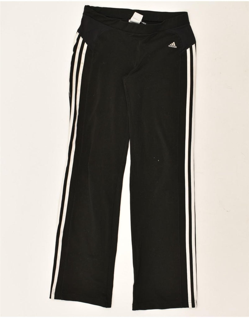 ADIDAS Womens Tracksuit Trousers UK 10 Small Black Polyester | Vintage Adidas | Thrift | Second-Hand Adidas | Used Clothing | Messina Hembry 