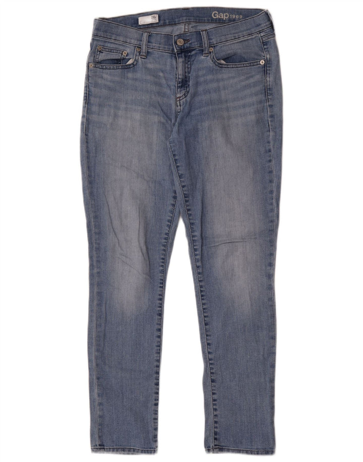 Gap Womens Girlfriend Slim Jeans W26 L29 Blue Cotton
