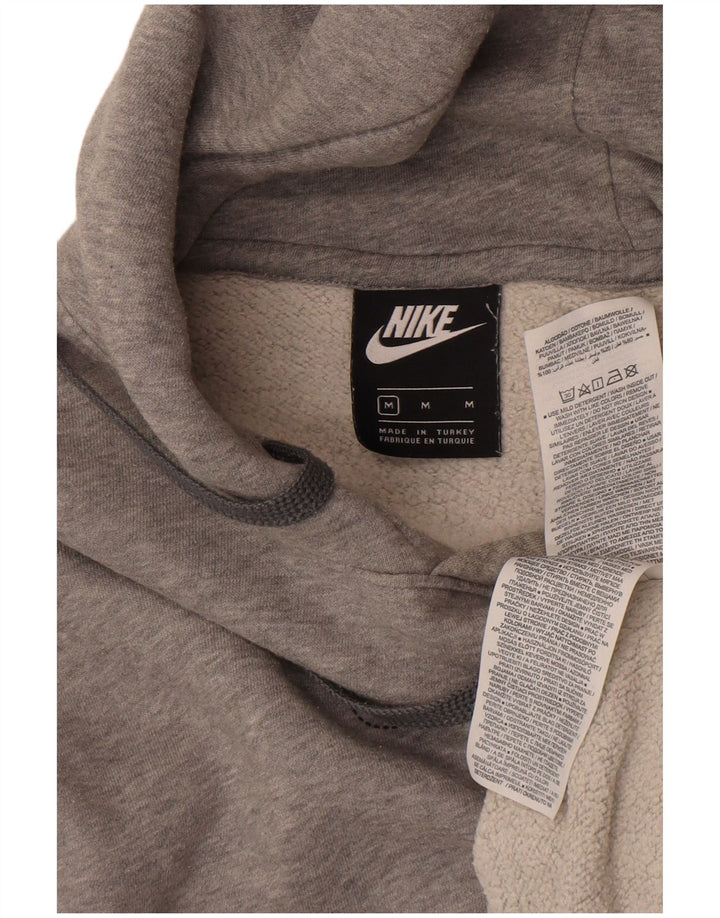 Nike Mens Hoodie Jumper Medium Grey Cotton