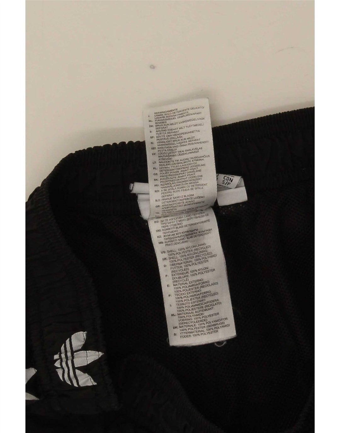 Adidas Mens Graphic Sport Shorts Small Black Polyester