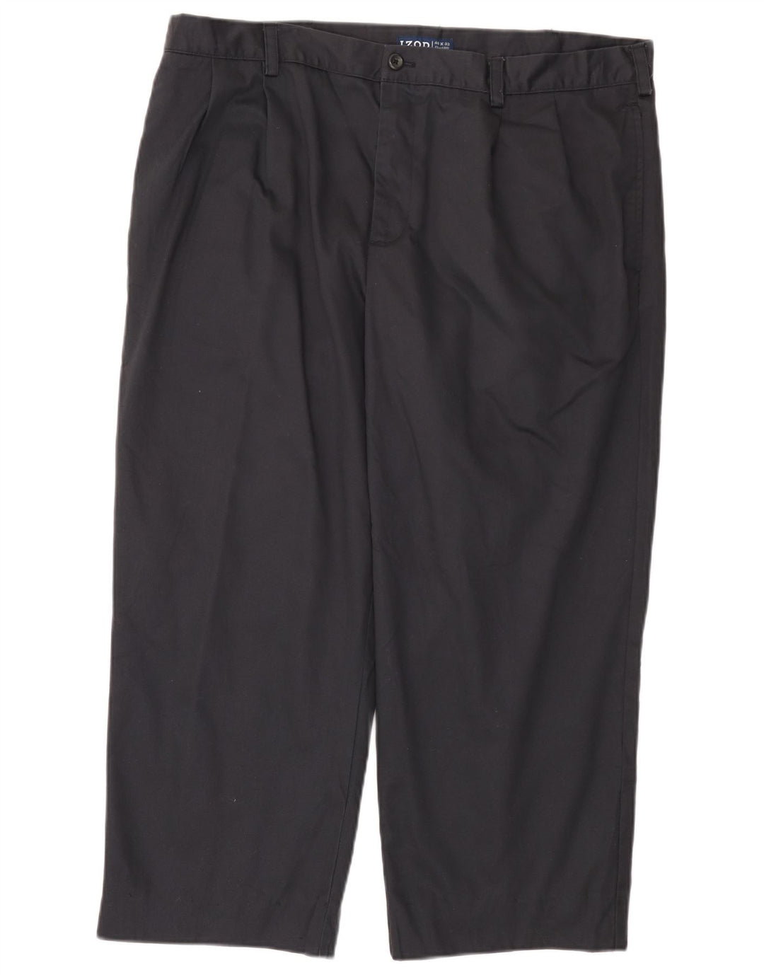 IZOD Mens Classic Fit Cropped Trousers W40 L25 Navy Blue