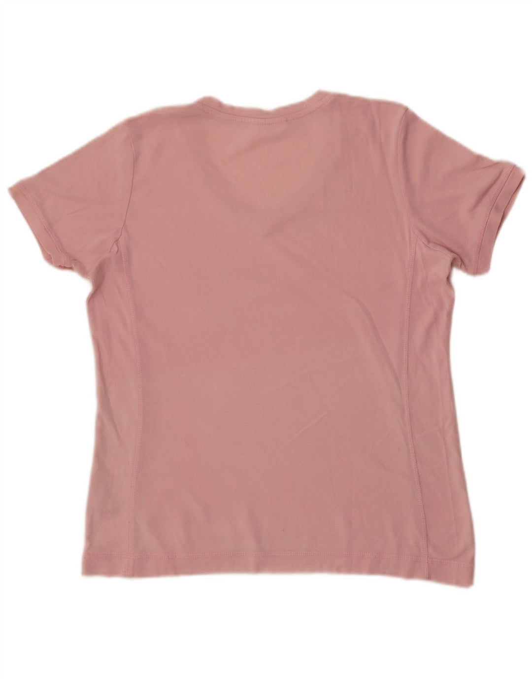 Champion Womens T-Shirt Top UK 14 Medium Pink Cotton