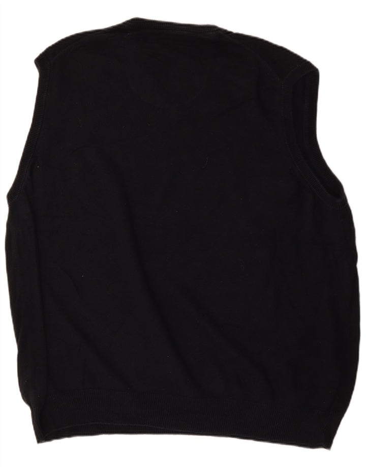 Marks & Spencer Mens Blue Harbour Vest Tank Top 2XL Navy Blue Cotton