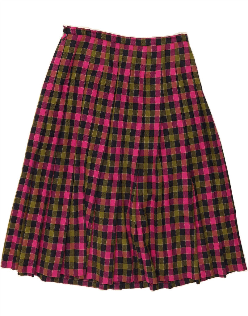 EASTEX Womens High Waist A-Line Skirt UK 18 XL W32 Multicoloured Check Vintage Eastex and Second-Hand Eastex from Messina Hembry 