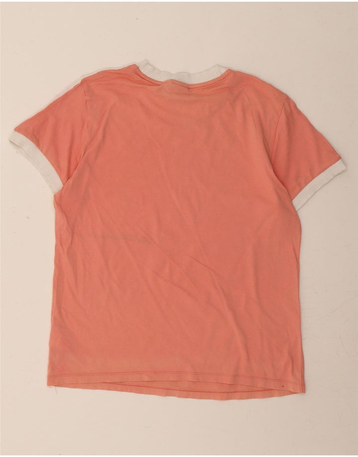 ADIDAS Womens Oversized T-Shirt Top UK 10 Small Red Cotton Vintage Adidas and Second-Hand Adidas from Messina Hembry 