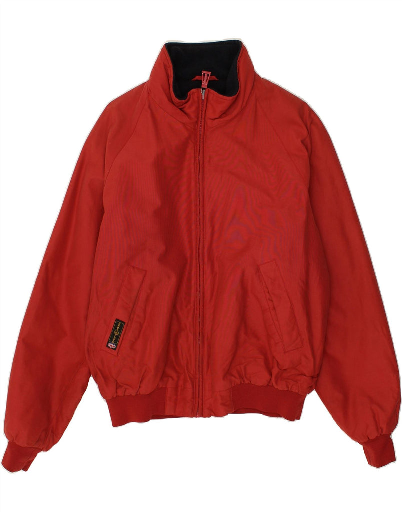 HENRI LLOYD Mens Bomber Jacket UK 42 XL Red Cotton | Vintage Henri Lloyd | Thrift | Second-Hand Henri Lloyd | Used Clothing | Messina Hembry 