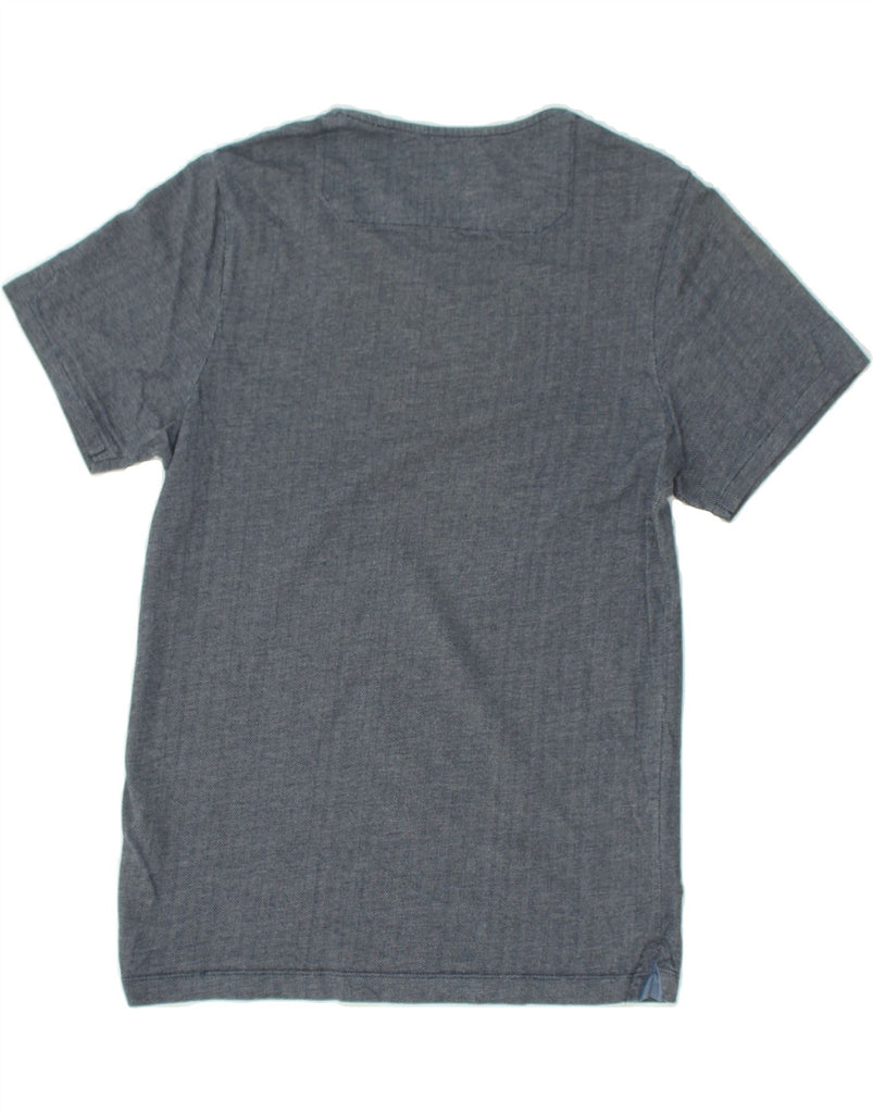 JACK & JONES Mens Slim T-Shirt Top Medium Grey Herringbone Cotton | Vintage Jack & Jones | Thrift | Second-Hand Jack & Jones | Used Clothing | Messina Hembry 