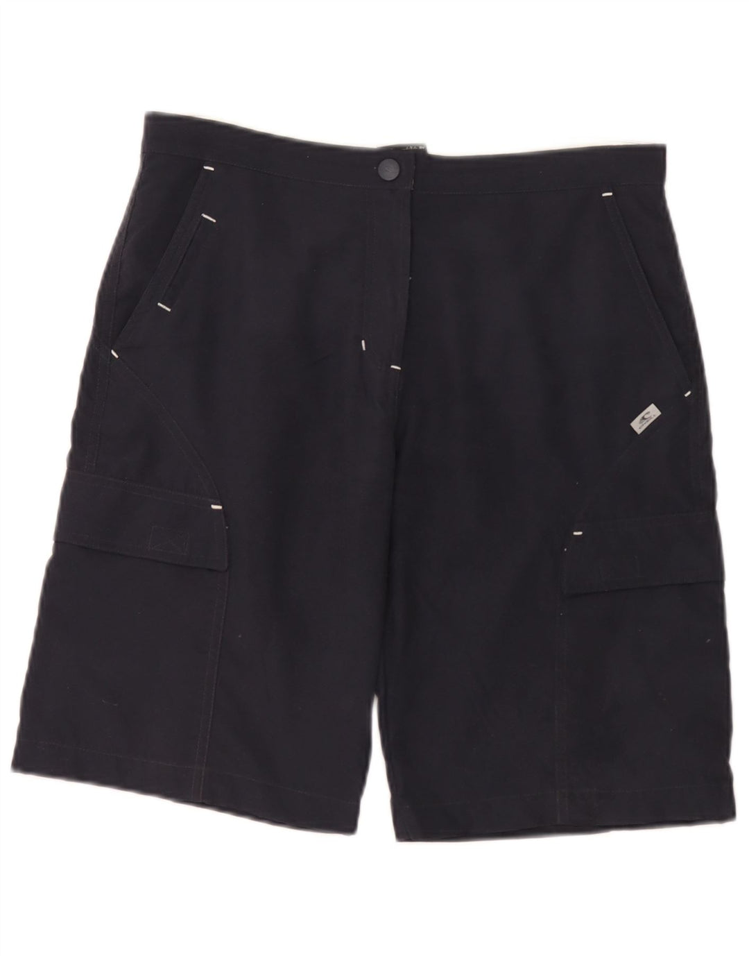 O'Neill Womens Cargo Shorts Medium W30 Navy Blue Polyester