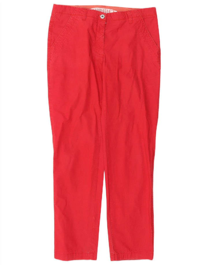 MURPHY & NYE Womens Slim Chino Trousers W30 L29 Red Cotton