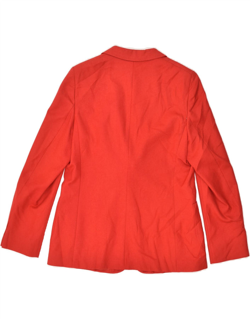 DAKS Womens 2 Button Blazer Jacket UK 14 Medium Red New Wool | Vintage DAKS | Thrift | Second-Hand DAKS | Used Clothing | Messina Hembry 