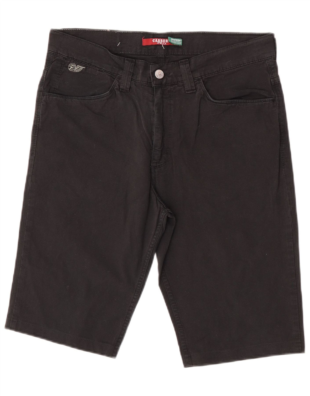 Carrera Mens Casual Shorts IT 48 Medium W30  Black Cotton