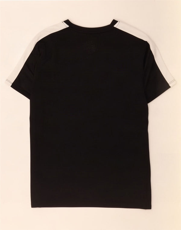 Nike Boys Dri Fit T-Shirt Top 13-14 Years XL Black Colourblock Polyester