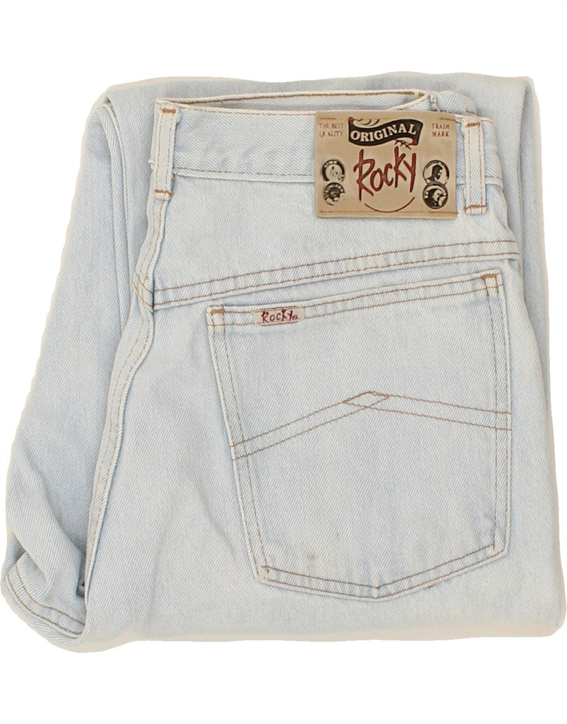 ROCKY Womens Straight Jeans W33 L34 Blue Vintage Rocky and Second-Hand Rocky from Messina Hembry 