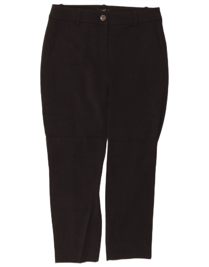 J. Crew Womens Cropped Trousers US 8 Medium W32 L24 Black Polyester