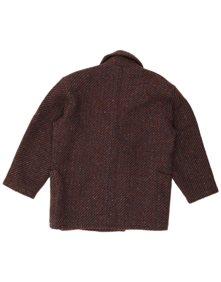 Vintage Womens Overcoat IT 44 Medium Multicoloured Flecked