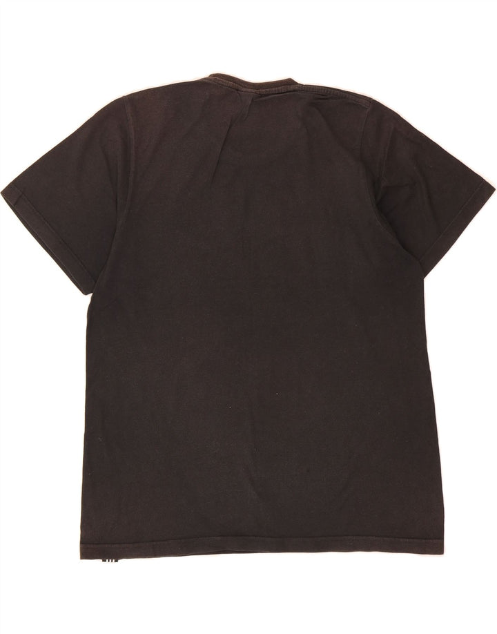 ADIDAS Mens Graphic T-Shirt Top Medium Black Cotton Vintage Adidas and Second-Hand Adidas from Messina Hembry 