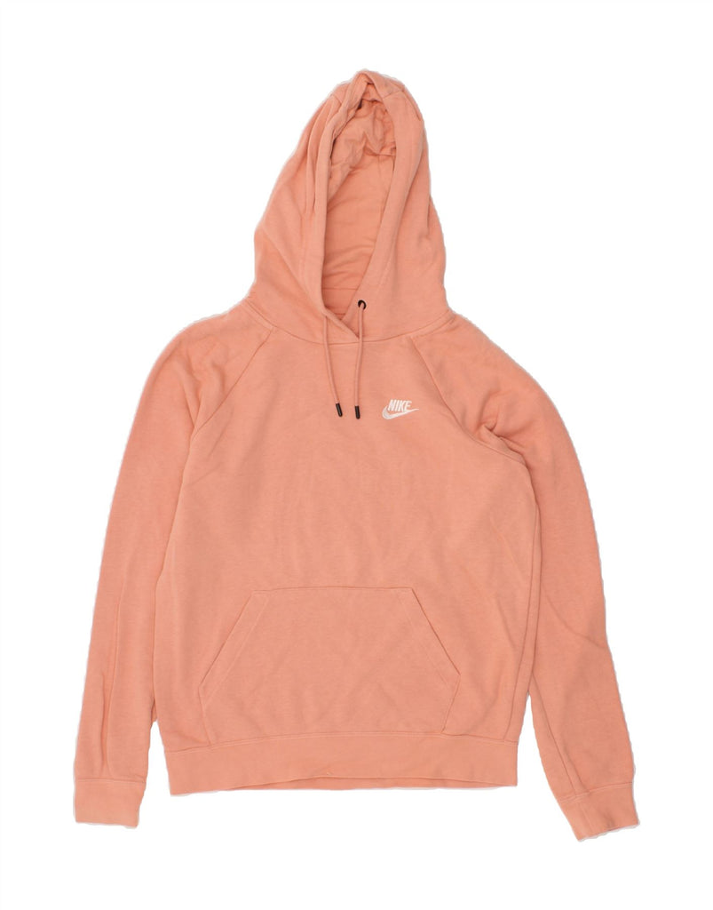 NIKE Womens Oversized Hoodie Jumper UK 10 Small Pink Vintage Nike and Second-Hand Nike from Messina Hembry 