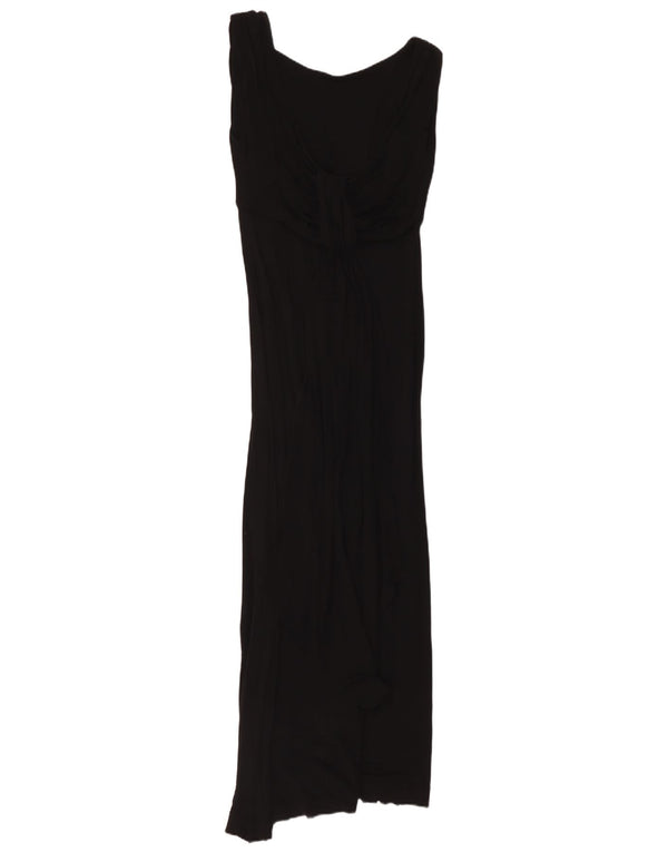 French Connection Womens Sleeveless Maxi Dress UK 10 Small Black Viscose