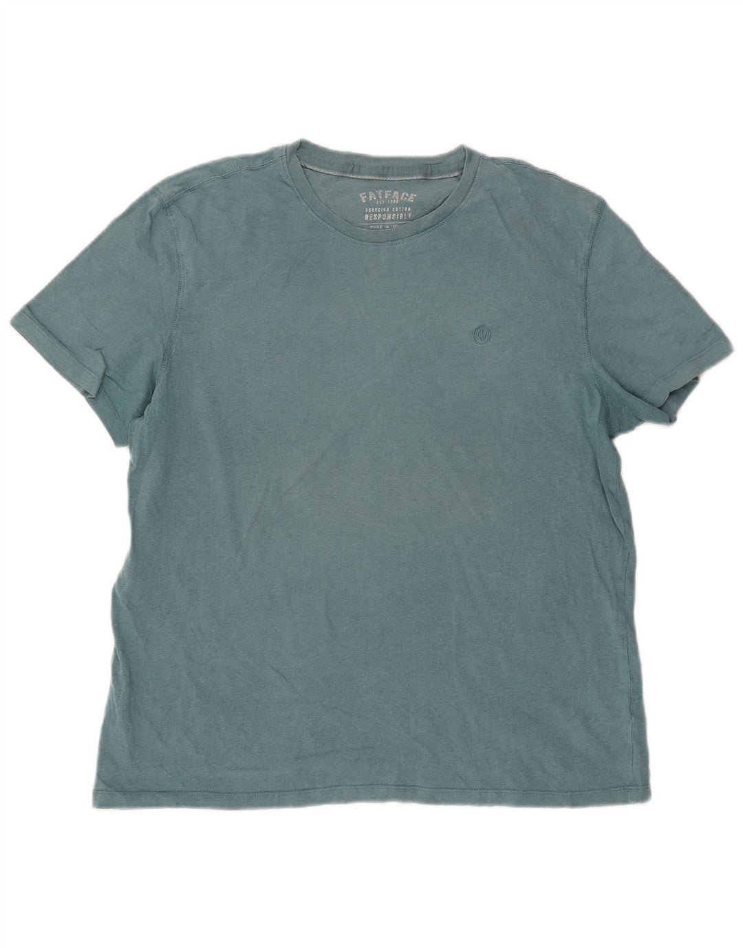 Fat Face Mens T-Shirt Top XL Blue Cotton