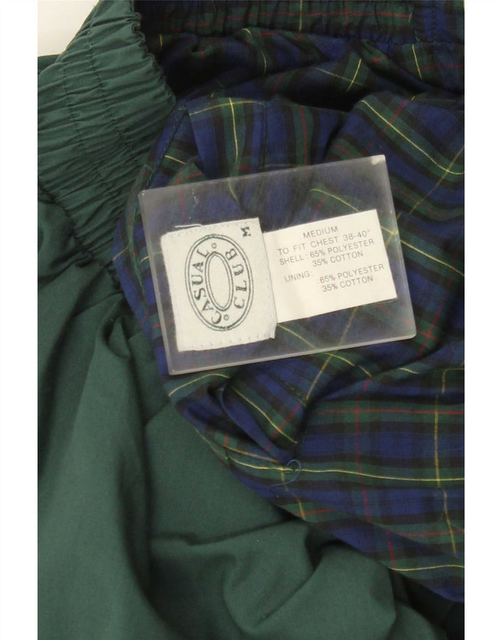 Vintage Mens Reversible Jacket UK 38 Medium Green Polyester