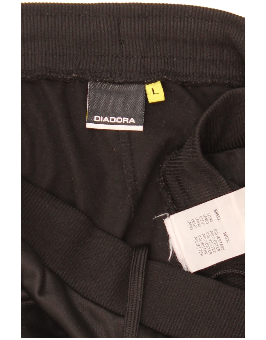 Diadora Womens Tracksuit Trousers UK 14 Large  Black Polyester