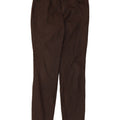 Massimo Dutti Womens Waxed Slim Casual Trousers W30 L30 Brown