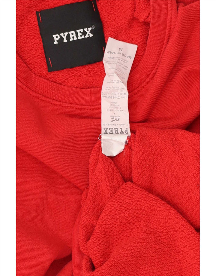 Pyrex Mens Graphic Sweatshirt Jumper Medium Red Cotton