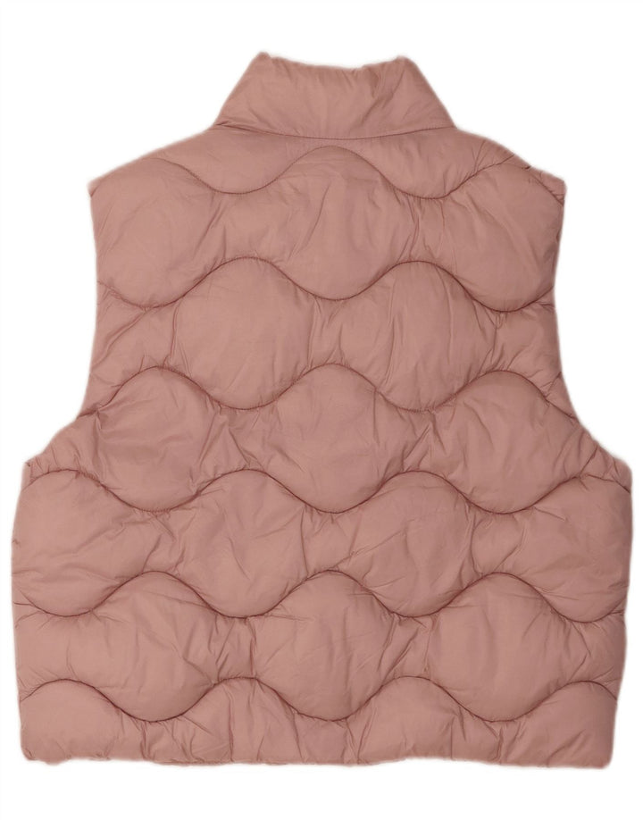 Zara Girls Padded Gilet 13-14 Years Pink Polyamide