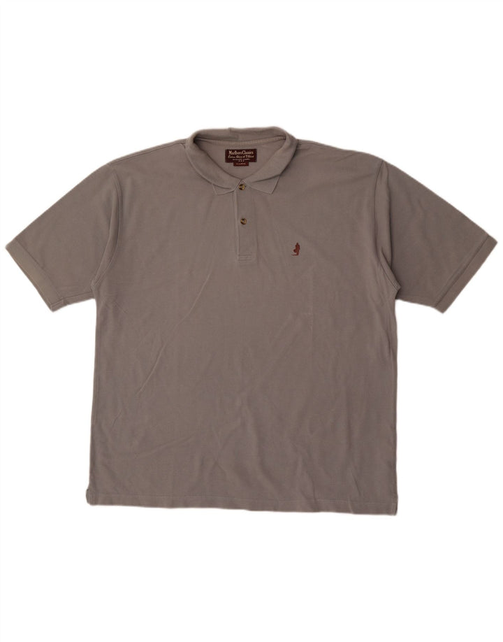 Marlboro Classics Mens Polo Shirt XL Grey Cotton