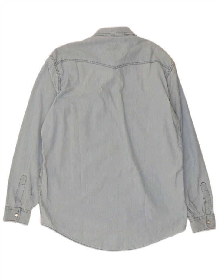 Levi's Mens Denim Shirt Large Blue Cotton