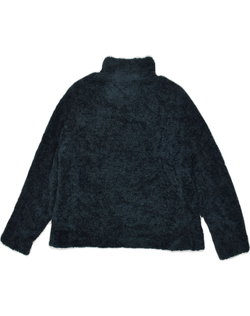 PENDLETON Womens Teddy Bear Bomber Jacket UK 18 XL Navy Blue Polyester | Vintage Pendleton | Thrift | Second-Hand Pendleton | Used Clothing | Messina Hembry 