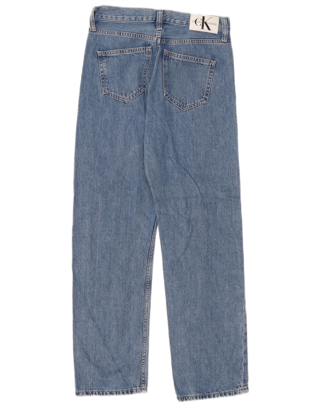 Calvin Klein Womens Straight Jeans W27 L28 Blue Cotton
