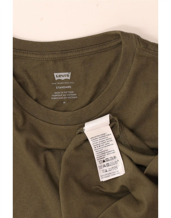 Levi's Mens Standard T-Shirt Top Medium Khaki Cotton