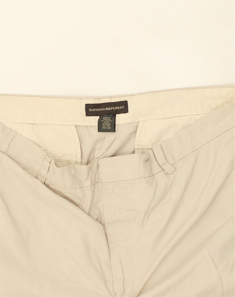 BANANA REPUBLIC Mens Straight Chino Trousers W38 L30 Beige Cotton | Vintage Banana Republic | Thrift | Second-Hand Banana Republic | Used Clothing | Messina Hembry 