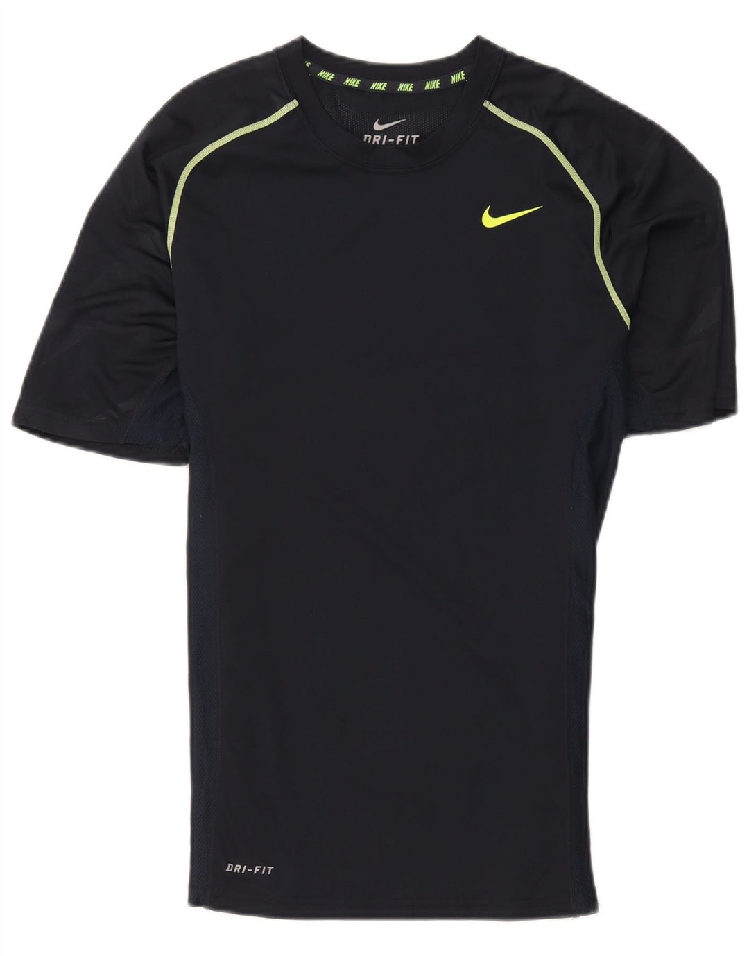 Nike Mens Dri Fit T-Shirt Top Small Navy Blue Polyester