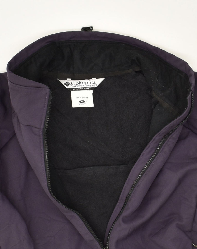 COLUMBIA Womens Windbreaker Jacket UK 18 XL Purple Polyester | Vintage Columbia | Thrift | Second-Hand Columbia | Used Clothing | Messina Hembry 