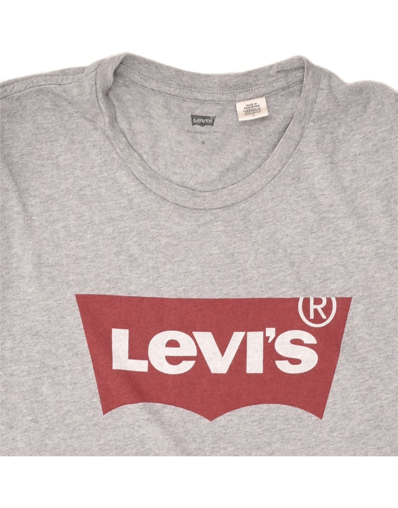 LEVI'S Mens Graphic T-Shirt Top Medium Grey Cotton | Vintage Levi's | Thrift | Second-Hand Levi's | Used Clothing | Messina Hembry 