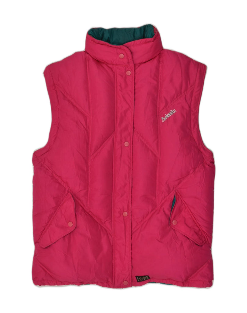 DOLOMITE Womens Padded Gilet UK 20 2XL Pink | Vintage Dolomite | Thrift | Second-Hand Dolomite | Used Clothing | Messina Hembry 