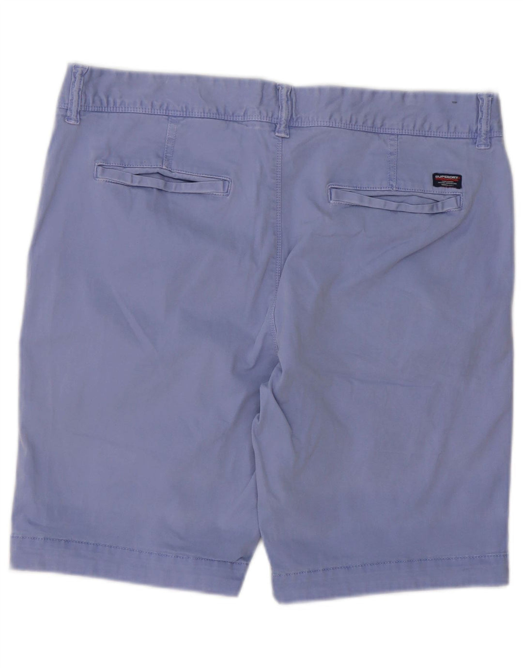 Superdry Mens Chino Shorts W34 Large Purple Cotton