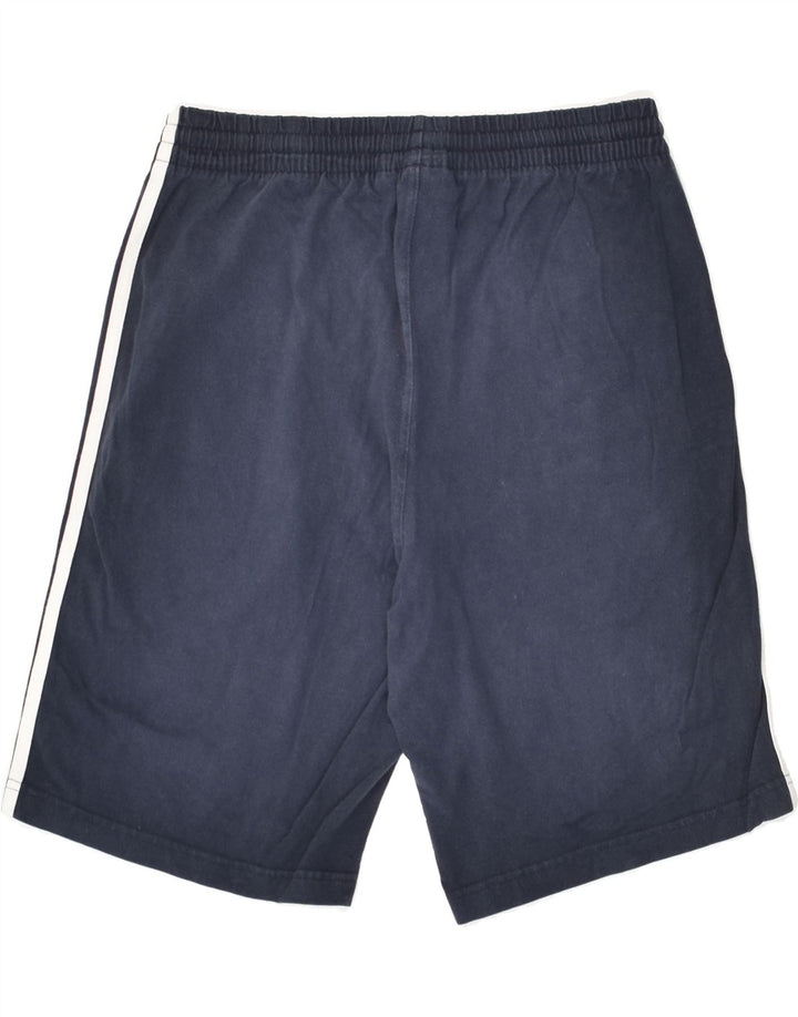 ADIDAS Mens Sport Shorts Small Navy Blue Cotton Vintage Adidas and Second-Hand Adidas from Messina Hembry 